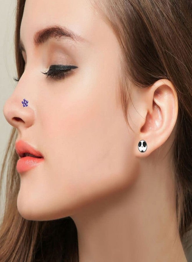 ANDGING 20G Nose Studs Flower I Shaped 20pcs Nose Rings Stud Tragus Piercing Jewelry Lip Earring Cartilage Studs Ear Nose Piercing kit Surgical Stainless Steel 2.0mm - Image 4